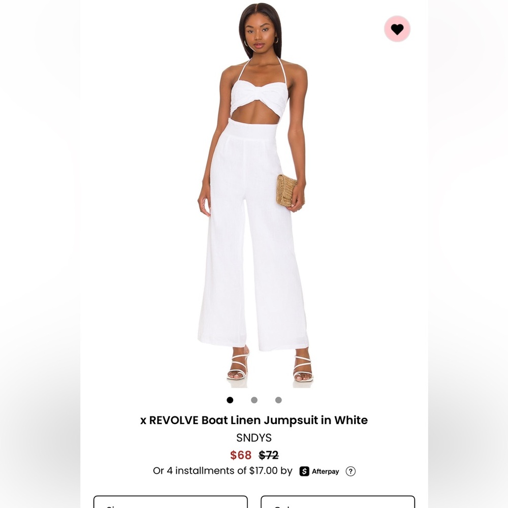 x REVOLVE White Linen Jumpsuit